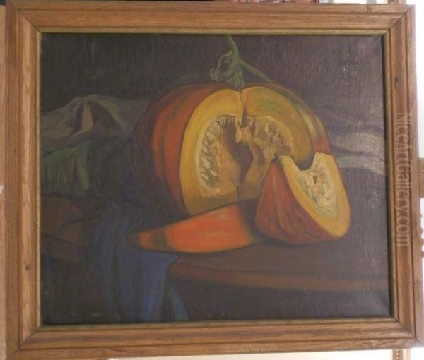 Nature Morte Au Potiron Oil Painting by Leon Fauche