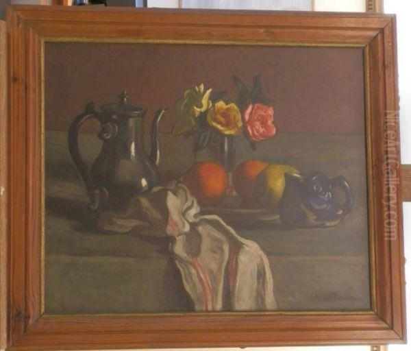 Nature Morte Oil Painting by Leon Fauche