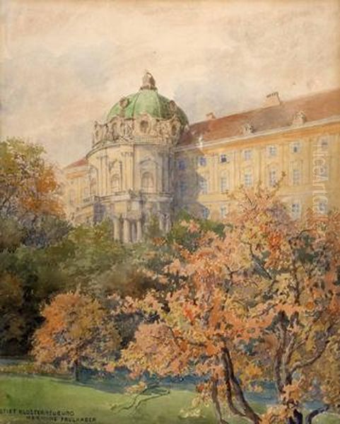 Stift Klosterneuburg Oil Painting by Hermine Faulhaber