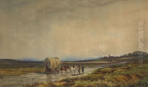 A Moor Near Birmingham Oil Painting by John Faulkner