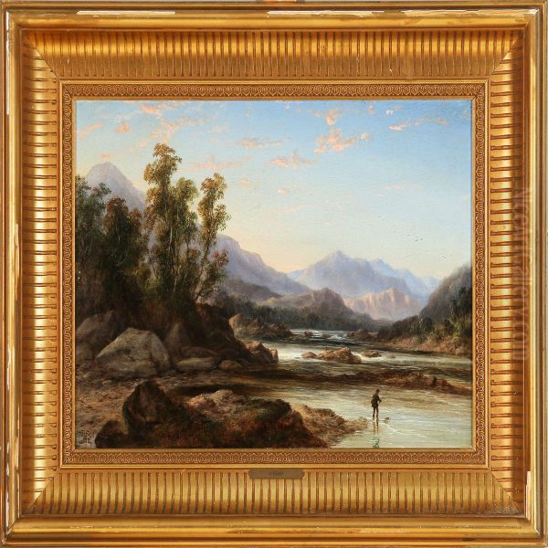 Scottish Landscape Oil Painting by Heinrich Faust