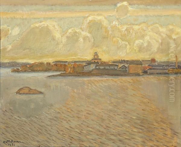 Suomenlinna Oil Painting by Antti Faven