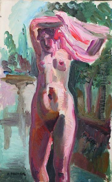 Baigneuse Oil Painting by Andre Favory