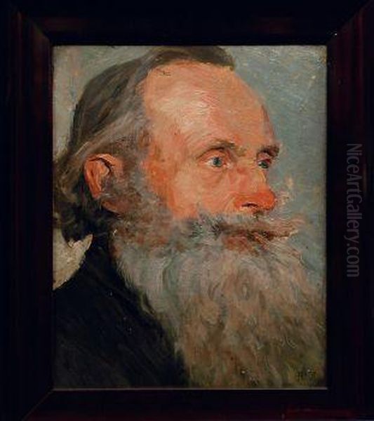 Portrait Eines Mannes Oil Painting by Hans Peter Ii Feddersen