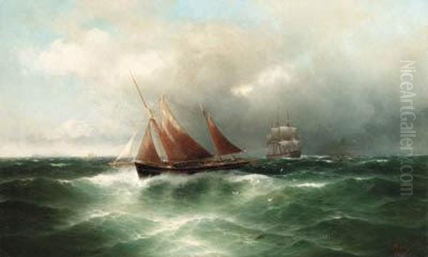 Bringing In The Catch
Oil On Canvas Oil Painting by Carl Fedeler