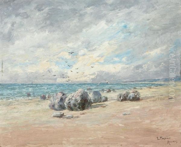 Zigt Oostzee Oil Painting by Eugene Fehdmer