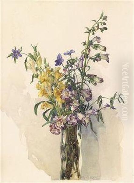 Wiesenblumen Oil Painting by Gustav Feith