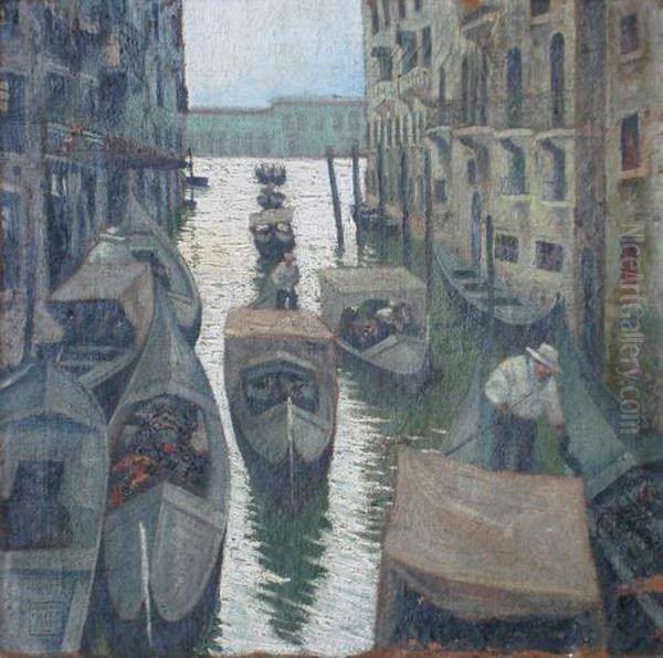 Venecia Oil Painting by Mariano Felez