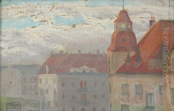 Ciudad Austriaca Oil Painting by Mariano Felez