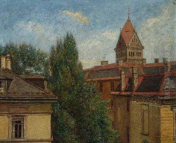 Im St. Anna-viertel Inmunchen Oil Painting by Paul Felgentreff