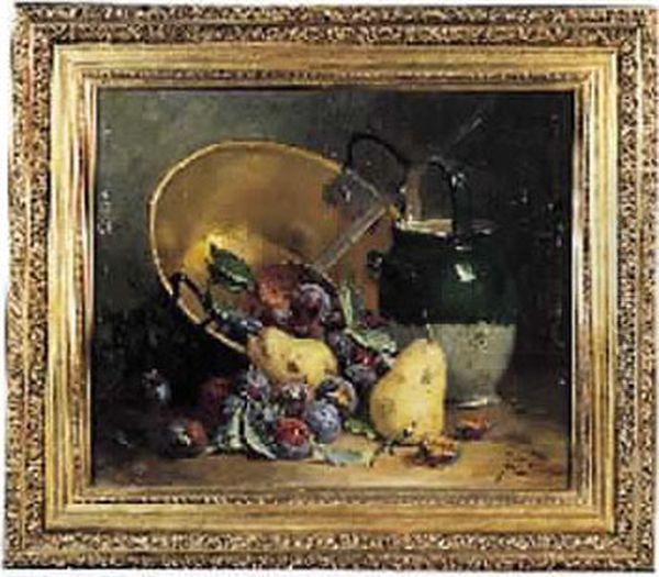 Chaudron A Confiture, 1893 Oil Painting by T Julien Felt