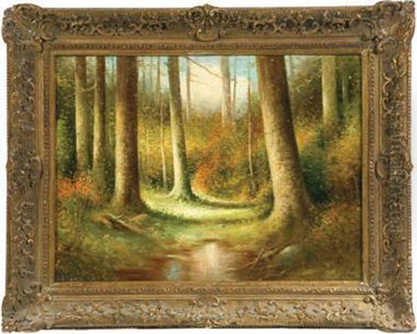 Landscape Oil Painting by Elbridge J. Fenn