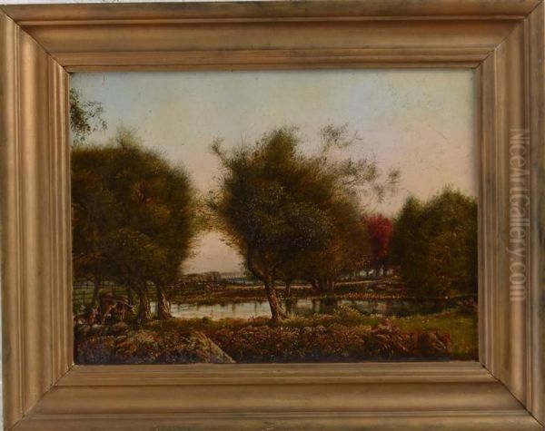 Nahant, Massachusetts Oil Painting by Ernest Francisco Fenollosa