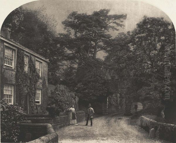 Into The Woods At Bolton Abbey Oil Painting by Roger Fenton