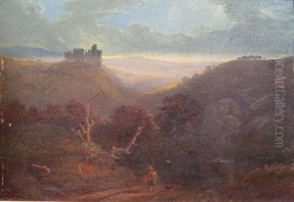 Crichton Castle Oil Painting by Thomas Leemans