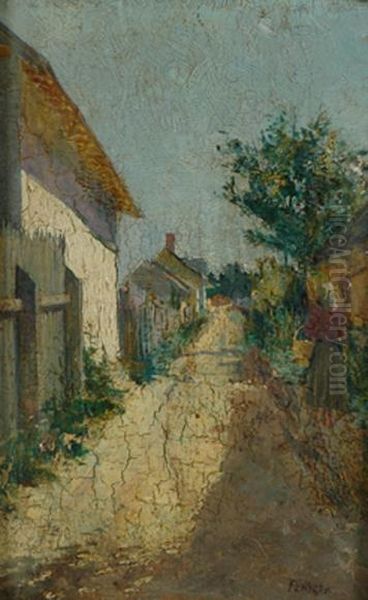 Walking Home Oil Painting by Adolf Fenyes