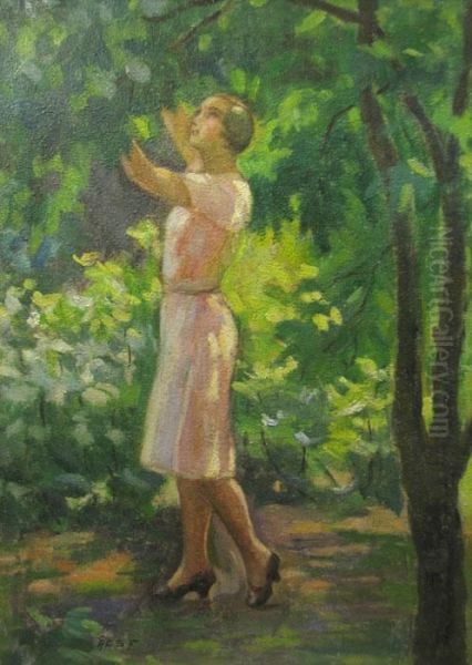 In Livada Oil Painting by Acs Ferenc