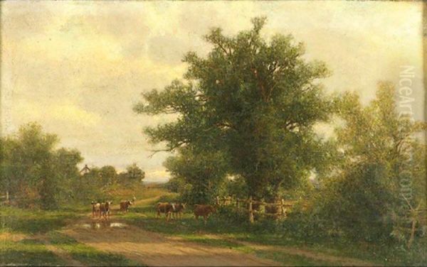 Epypt Lane, Southampton, Long Island, New York Oil Painting by Henry Ferguson