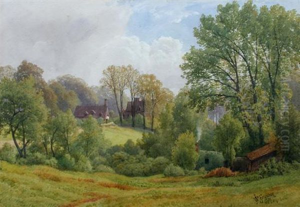 View From Redington Road Oil Painting by William J. Ferguson