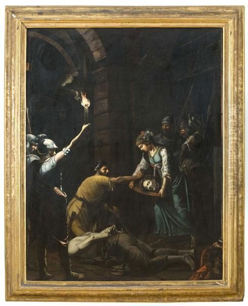 La Decollazione Di San Giovanni Battista Oil Painting by Francesco Fernandi, Called L'Imperiali