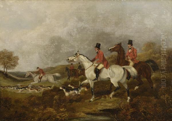 Hunting Scenes Oil Painting by John Jnr. Ferneley