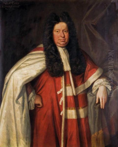 Portrait Of John, 8th Lord Elphinstone Oil Painting by Benjamin Ferrers