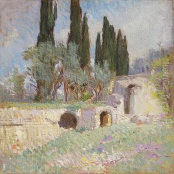 Paesaggio Oil Painting by Paolo Ferretti