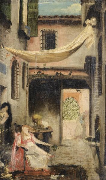 La Toilette De La Favorite Oil Painting by Gabriel Joseph Marie Augustin Ferrier