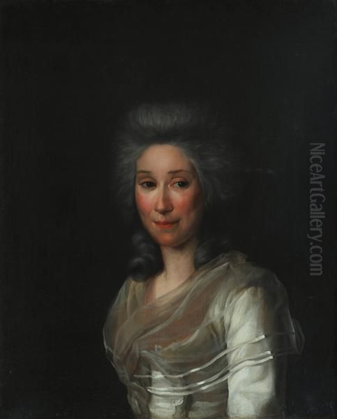 Portrait Of A Lady Oil Painting by Francois Ferriere