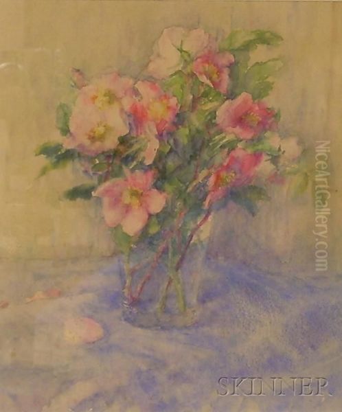 Still Life With Flowers Oil Painting by Isabelle H. Ferry