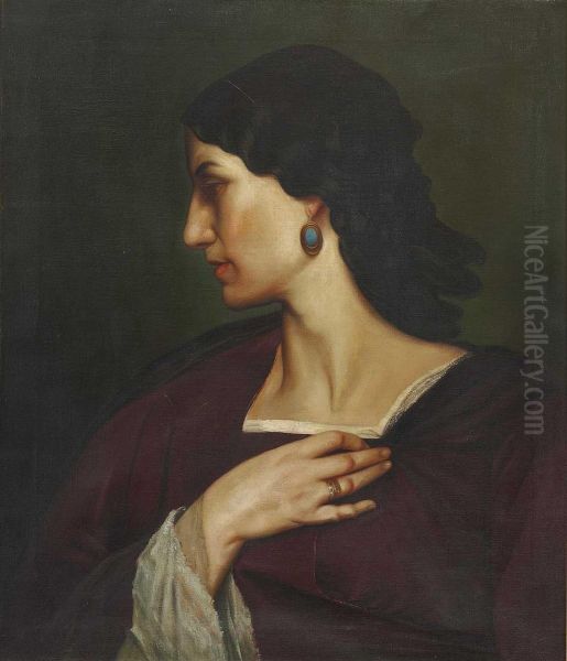 Nanna Oil Painting by Anselm Feuerbach