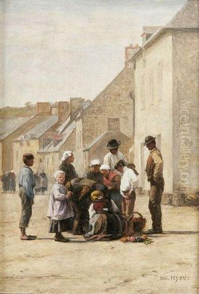 Cancale Oil Painting by Jacques Eugene Feyen