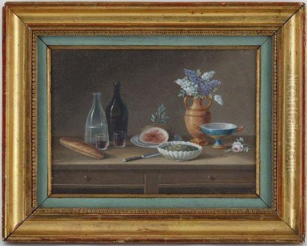 Nature Morte Oil Painting by Johann Rudolf Feyerabend