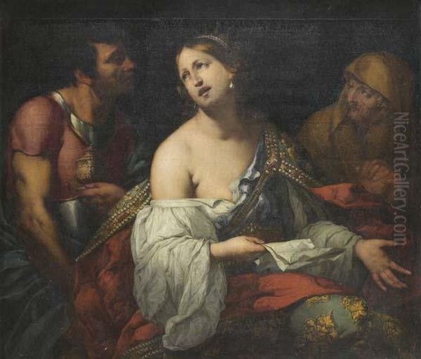 Semiramis Apprenant La Revolte De Babylone Oil Painting by Domenico Fiasella