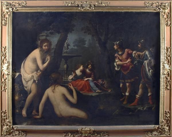 Orlando E Armida Oil Painting by Felice Ficherelli Il Riposo