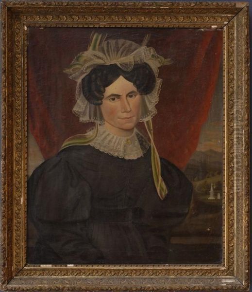 Portrait Of A Lady Oil Painting by Erastus Salisbury Field