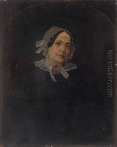 Portrait Of A Mrs. Abraham Martling Oil Painting by Erastus Salisbury Field