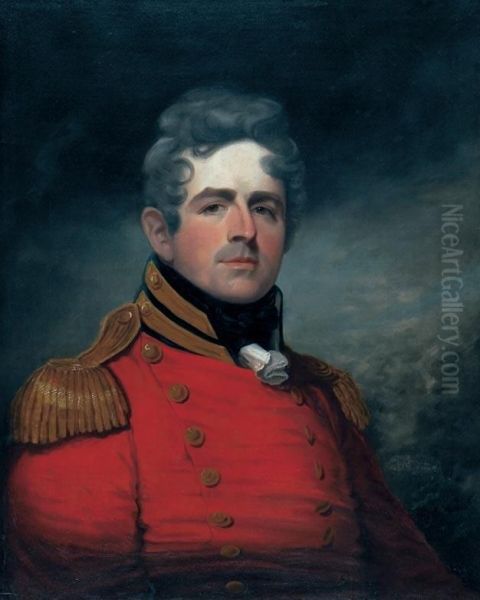 Portrait Of Lt. Col. Francis Battersby C.b. Oil Painting by Robert Field