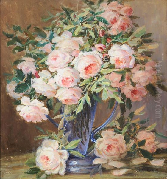 Vaso Di Fiori Oil Painting by Beppa Figari Parodi