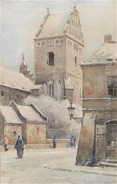 Motiv Aus Krakau Oil Painting by Stefan Filipkiewicz