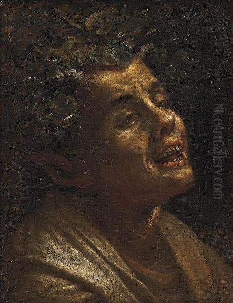 Silenus Oil Painting by Sebastiano Ii Filippi