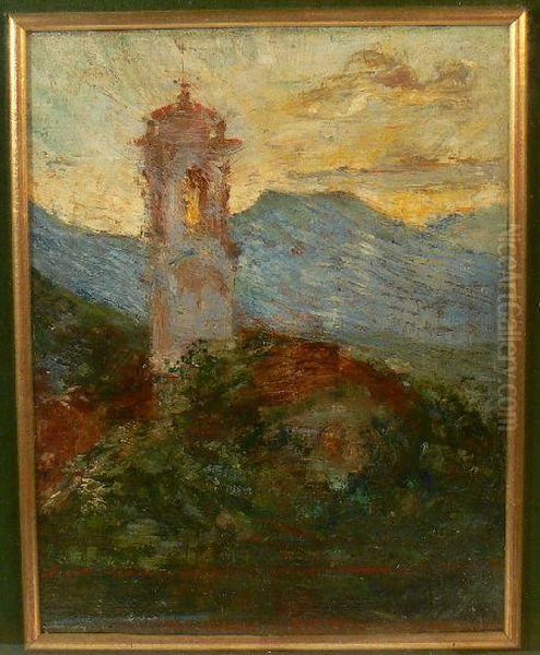 Campanile Oil Painting by Francesco Filippini