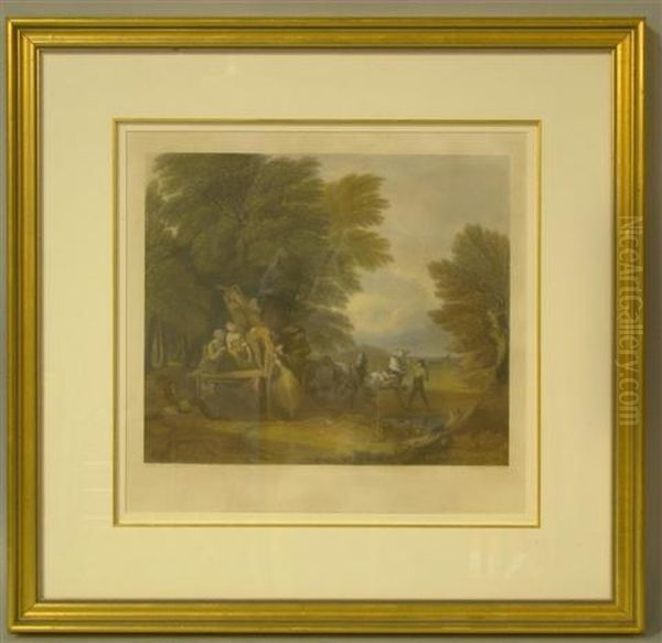 Harvest Home Oil Painting by Edward Francis Finden