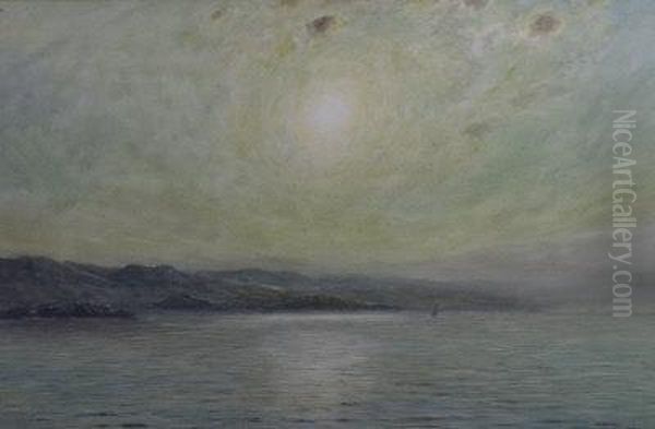 A Coastal Scene At Dawn Oil Painting by Herbert John Finn