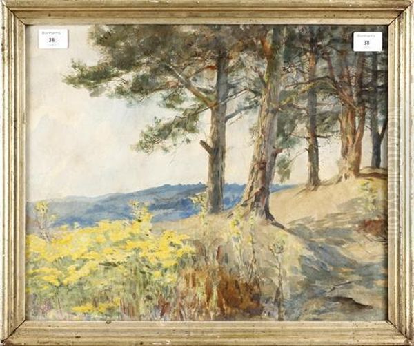 On The Surrey Hills Oil Painting by Joseph Finnemore