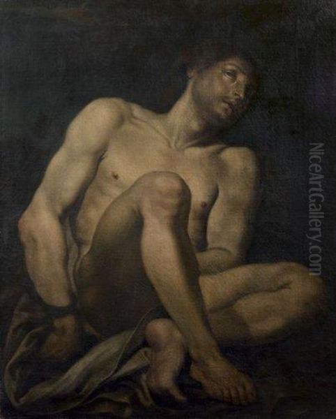 Saint Sebastien Oil Painting by Ludovicus Finsonius (see FINSON, Louis)