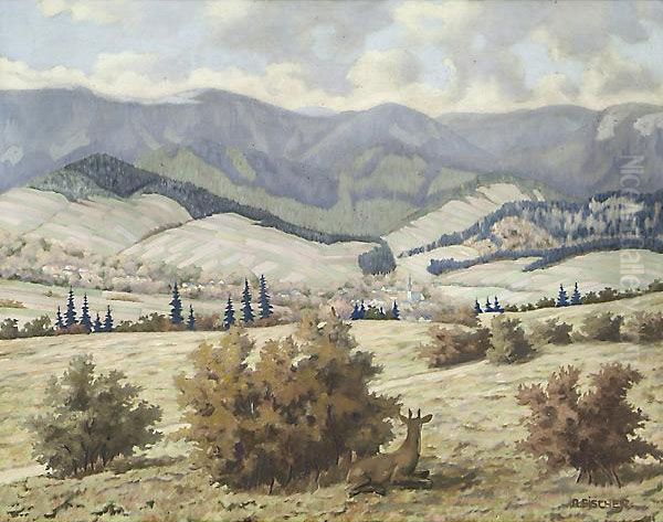 Grande Paesaggio Oil Painting by Alexander Fischer