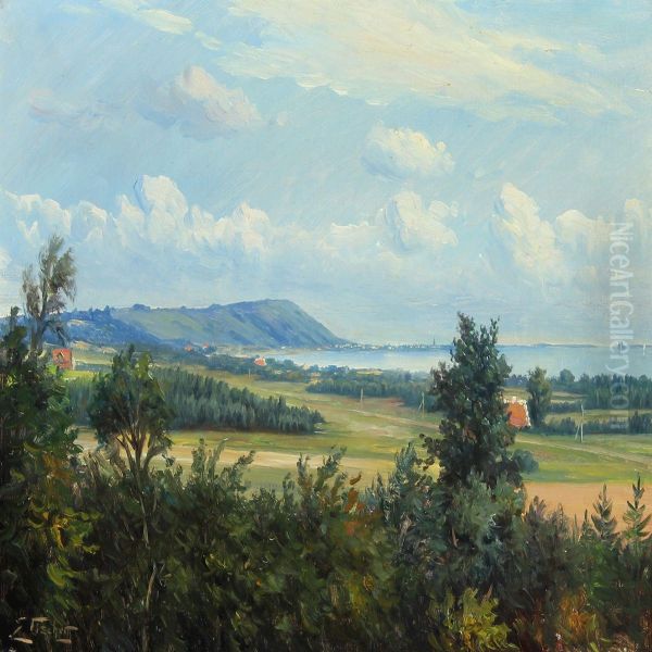 View Of Frederikshavn Oil Painting by Edmund Fischer