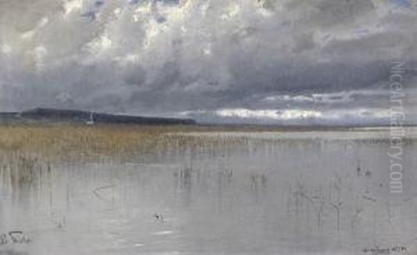 Herrenchiemsee. Oil Painting by Eduard Fischer