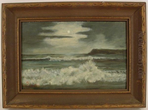 Pointlorna-southwestern Point Of Nova Scotia Oil Painting by D.A. Fisher